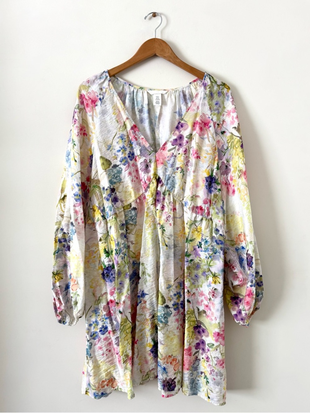 SOLD ~ H&M Floral Long Sleeve Dress – Size XXL